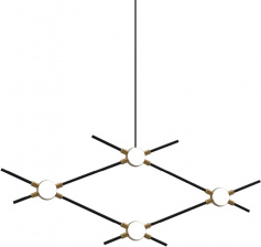 Подвесной светильник Molecular MD18001067-4A  black/gold