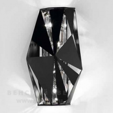 Бра 476/4A Black IDL Италия  40W 46 см Черного цвета Crystal Rock