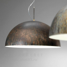 Светильник подвесной 478/35/E brownwhite IDL Италия  24W 31 см (без учета цепи) Кортен-сталь коричневого цвета Amalfi