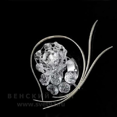 Бра 426/1A Chrome Transparent IDL Италия  25W  Хром Bouquet фото 1