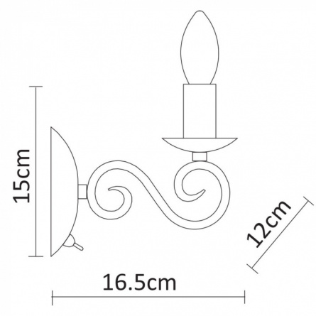 Бра Isabel A1129AP-1WH фото 2