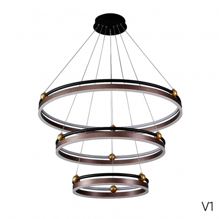 Люстра Crystal Lux FERNANDO SP158W LED COFFEE/BLACK фото 2