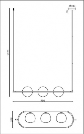 Подвесной светильник Erich MOD221PL-03BS фото 2